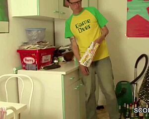 Ever wonder how a teen side job turns into her boss's hardcore facial cumshot?