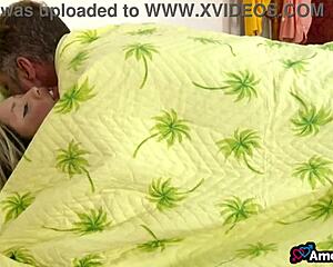 he sneaks raw creampie into stepdaughter while wife chills at home