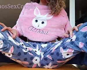 Stepdaddy Fingers Petite Asian Teen's Tight Pussy and Small Tits Tease