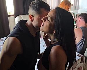 morning coffee turns into wild wife swap orgy with flashing slutty exhibitionist couples