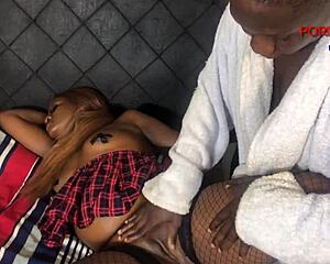 Step Brother Gives In To Step Sister's Naked Temptation!