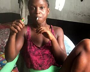 i'm losing it watching this crazy bitch smoke sexy