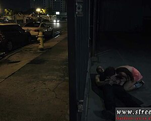 Guys hit on outdoor glasses girl who loves sucking cock