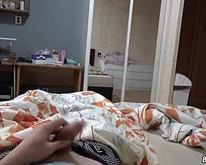 stepmom catches him stroking and hops on with her big tits and ass 😏