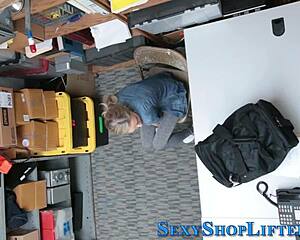 hey naughty petite blonde shoplifter, want this cumshot after getting caught?