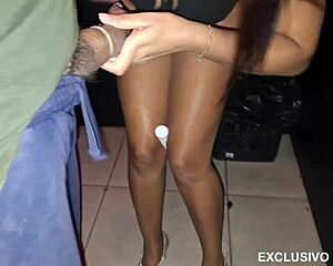 Corno watches macho stud destroy big ass wife outdoors with monster cock blowjob tits bouncing