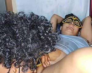 Desi Alisha Bhabhi's Juicy Hairy Pussy Licked by Tongue Close-Up