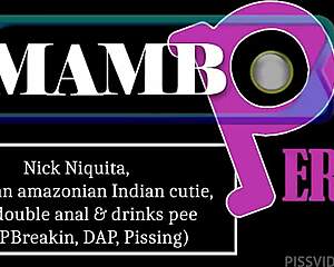 Nick Niquita's first double anal DAP with Brazilian Indian cutie