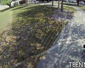 he stuffs barely legal scarlett sawyer's mouth with goo