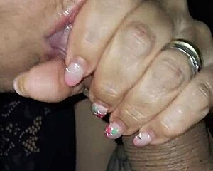 oh teresa strokes me while i lick her hairy pussy then cum on foot