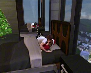 christmas morning gets steamy with some early fun