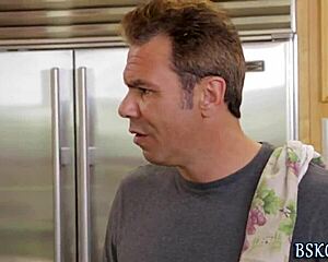 Experienced pornstar dives into teen's wet pussy for fingering fun