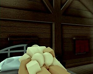 ROBLOX CUTIE BENT OVER BIG COCK IN SHAVED PUSSY ACTION