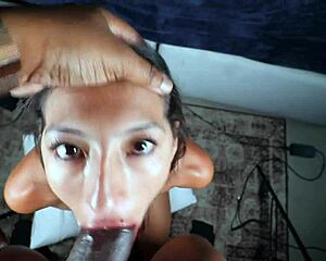 baddies blow luisa sanchez deepthroats monster black cock cumshot