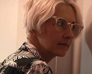 Horny European Milf Gives Blowjob Handjob Rimjob Then Swallows Cum in Wild Bedroom Fuck