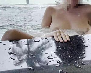 Juicy Iranian Girl's Huge Pussy Dripping in Sauna Masturbation Frenzy!