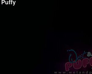 close up view of her shaved puffy pussy pumped swollen then probed deep with dildo fingering to orgasm