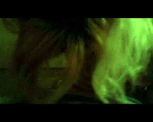 sexy blonde shares hot smoke then sucks asian cock 😏💨