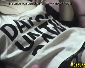 Voyeur's Thrill Watching Asian Climax Through Window