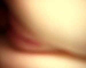 double penetration fuck doll cums on shaved pussy closeup