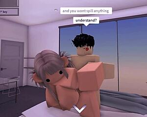 horny roblox slut links up for public condo fun