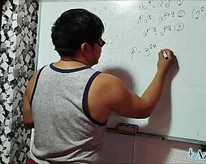 hey, wanna see this asian nerd student simplify algebra with her teacher's cock in the bedroom?