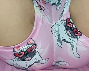 playing around in the sheets with my hot cuñada, kissing her big tits and tight pussy up close