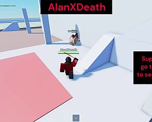Who's riding cock while fighting in this public roblox pussy game?