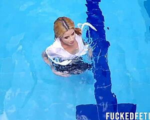 Slim Ashlee Rose Soaks Wetlook in Pool 745 Week 48 Release