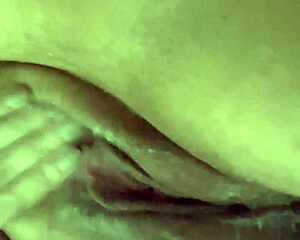 WOW BLONDE WIFE MASTURBATES her fat pussy hard!