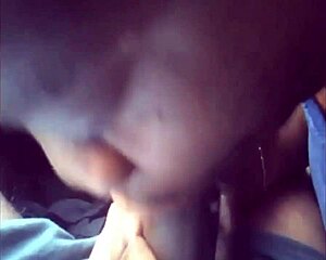 Black Ebony Babe Swallows Cum After Car Sex Ride