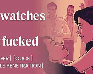 Enticed Before Husband at Swingers Club Erotic Tease