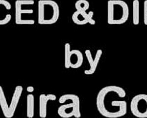 Skinny Ellis Bailey's First Threesome Ends In Double Cum Shots.