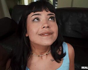 brunette baddie, can you handle two throbbing dicks deep inside?