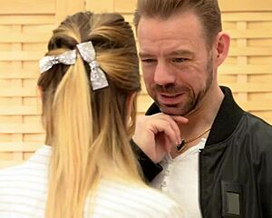 rebecca volpetti bends over home office for atm creampie fuck