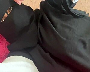 Fatma Fingers Panties Masturbates Closeup Big Tits Horny Arab Milf Homemade Boobs Cum