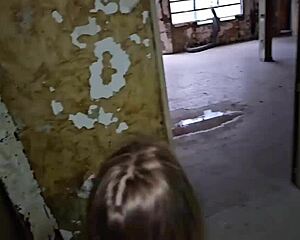 your girl next door gf deepthroats your cock in haunted spot pov