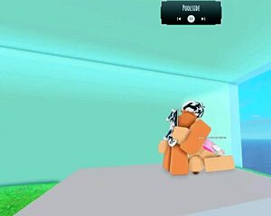 texting roblox slut while slamming her big tits and monster cock ride