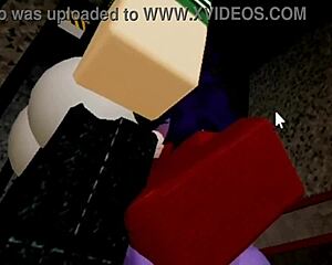 two fnaf roblox sluts bent over taking doggystyle pounding cowgirl rides and blowjobs