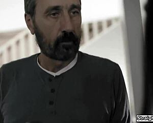 stepdad punishes naughty latina stepdaughter with rough spanking and fuck