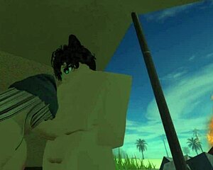 Fucking fans hard in roblox virtual sex world now