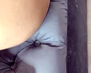 Colombian bride stuffs fat ass with huge dildo solo