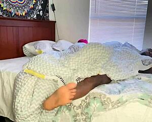 Early morning sex as Rome Major fucks Cassie Blake's big ass doggystyle with deepthroat and cowgirl.