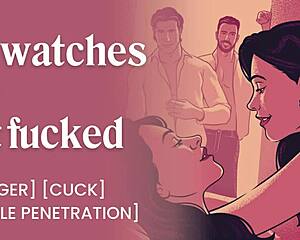 Enticed Before Husband at Swingers Club Erotic Tease