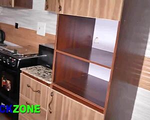 Wow, stepmom's kitchen fuck explodes hot!