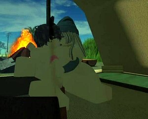 Fucking fans hard in roblox virtual sex world now
