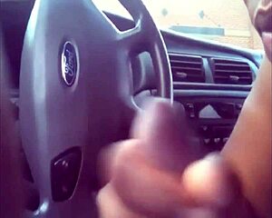 Black Ebony Babe Swallows Cum After Car Sex Ride