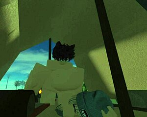 Fucking fans hard in roblox virtual sex world now