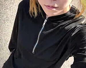 check out asian ladyboy lexi faith in her summer vlog pantyhose outdoor fun