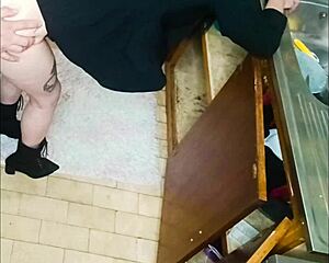 Neighbor begs for sink fix but ends up bent over dripping wet!